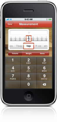 Serving Sizer fraction picker